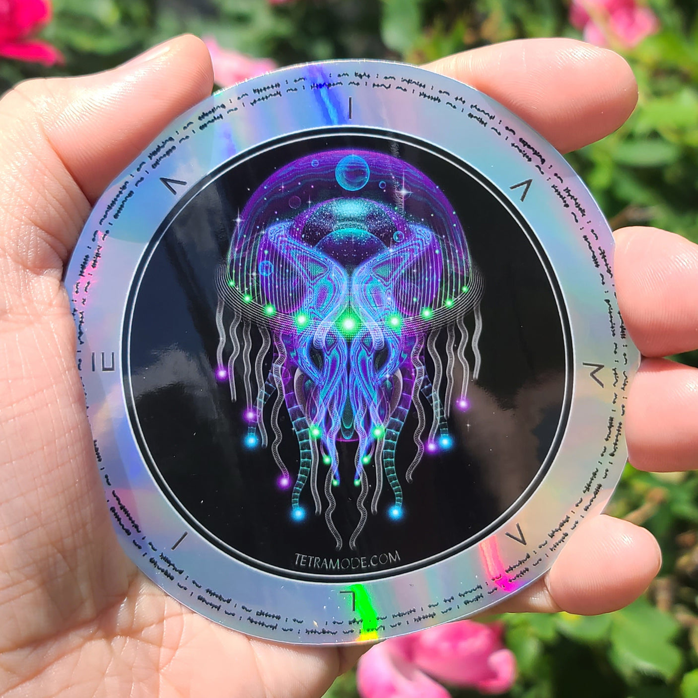 PSYCHEZOA LUMINOSUM (I AM ALIEN) Holographic Sticker • Design by Samuel Farrand