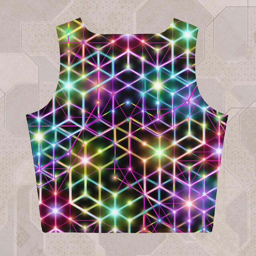 2CB Psychedelic Street Style Crop Top • Design by Samuel Farrand