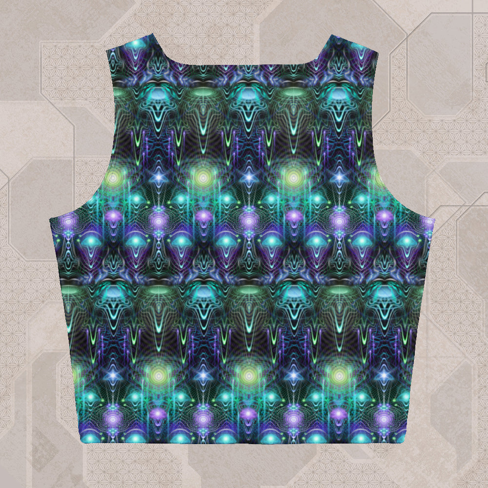 CERNUNNOS Psychedelic Street Style Crop Top • Design by Samuel Farrand
