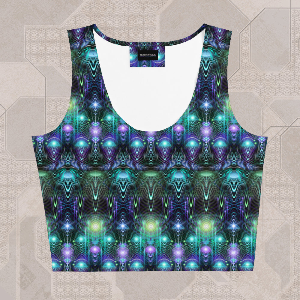 CERNUNNOS Psychedelic Street Style Crop Top • Design by Samuel Farrand