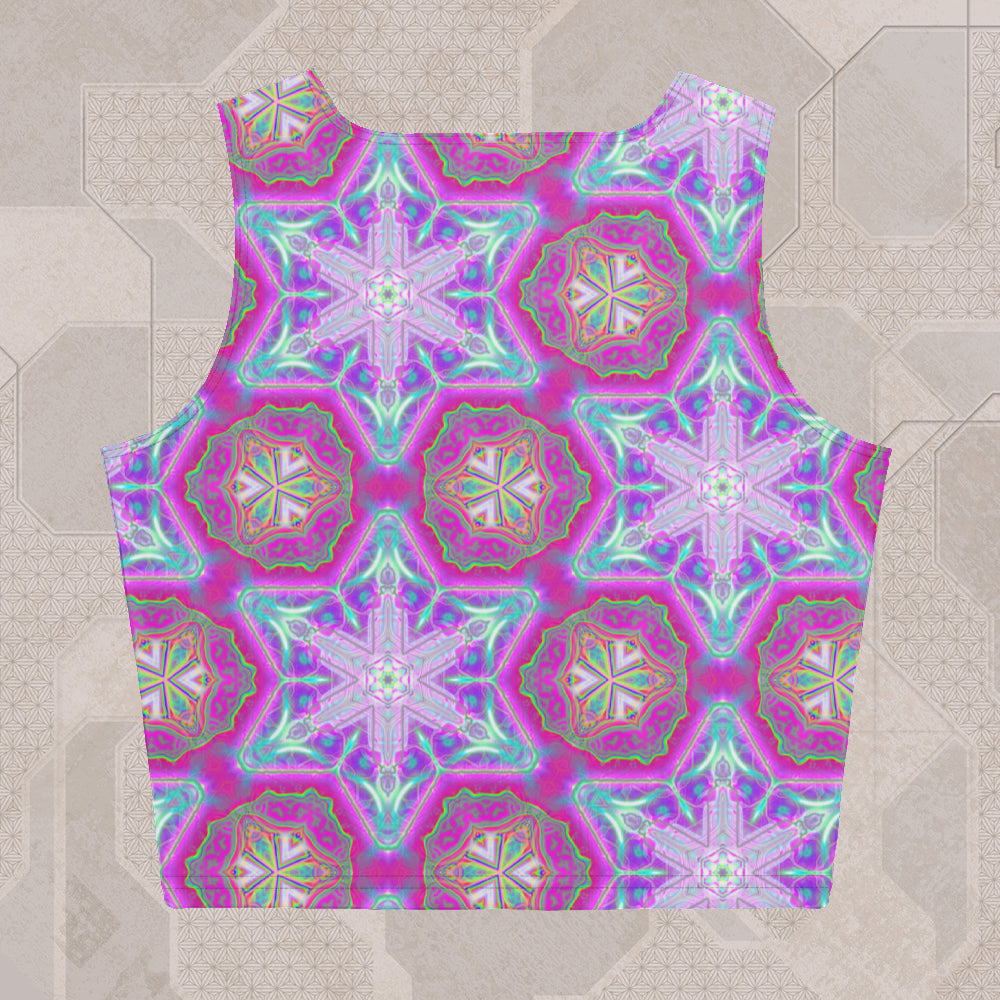 ENTHEOELECTRIC Psychedelic Street Style Crop Top • Design by Samuel Farrand