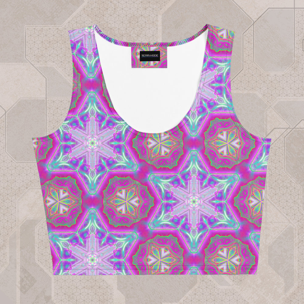 ENTHEOELECTRIC Psychedelic Street Style Crop Top • Design by Samuel Farrand