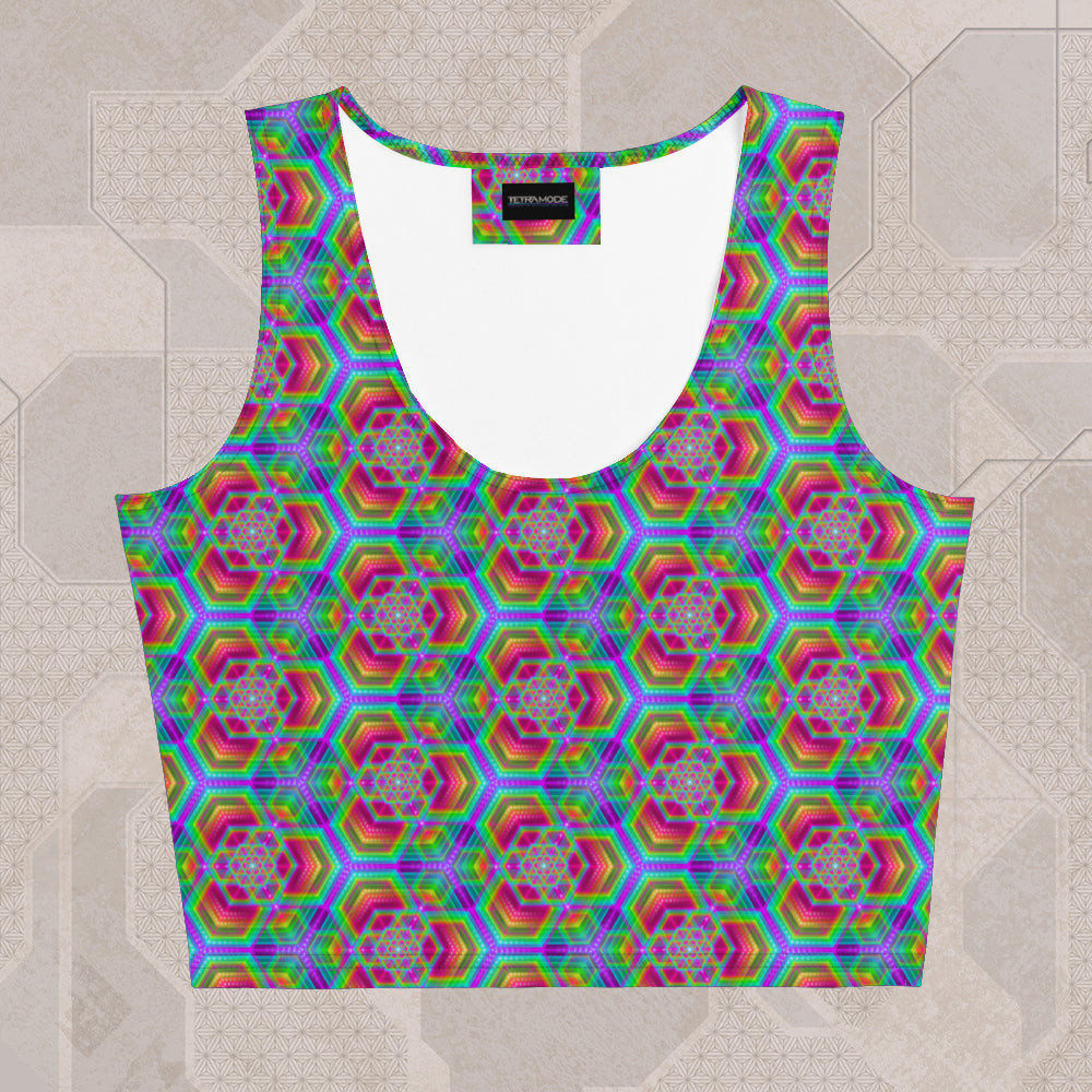 HEXAFUN Psychedelic Street Style Crop Top • Design by Samuel Farrand