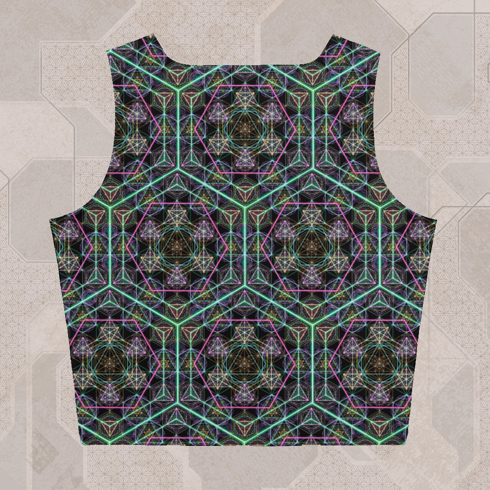 HYPERGEOMETRY Psychedelic Street Style Crop Top • Design by Samuel Farrand