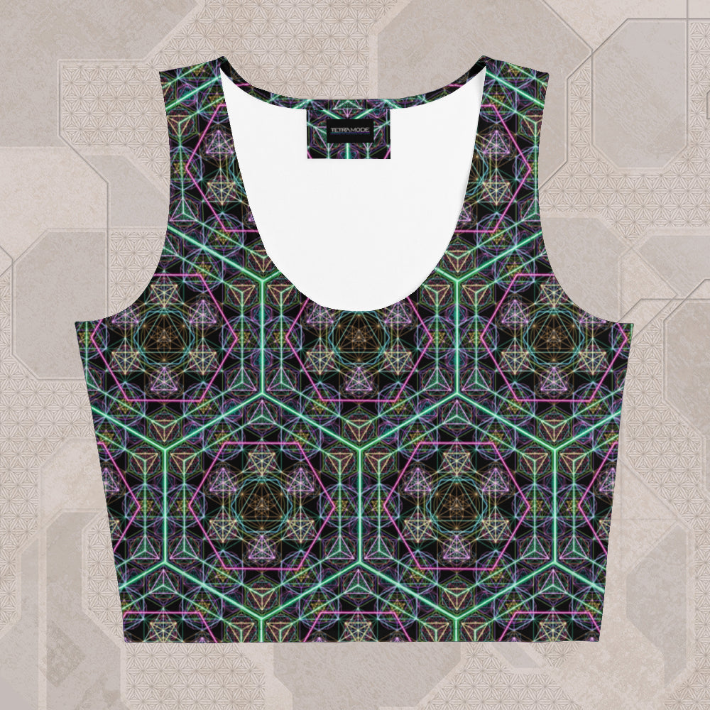 HYPERGEOMETRY Psychedelic Street Style Crop Top • Design by Samuel Farrand