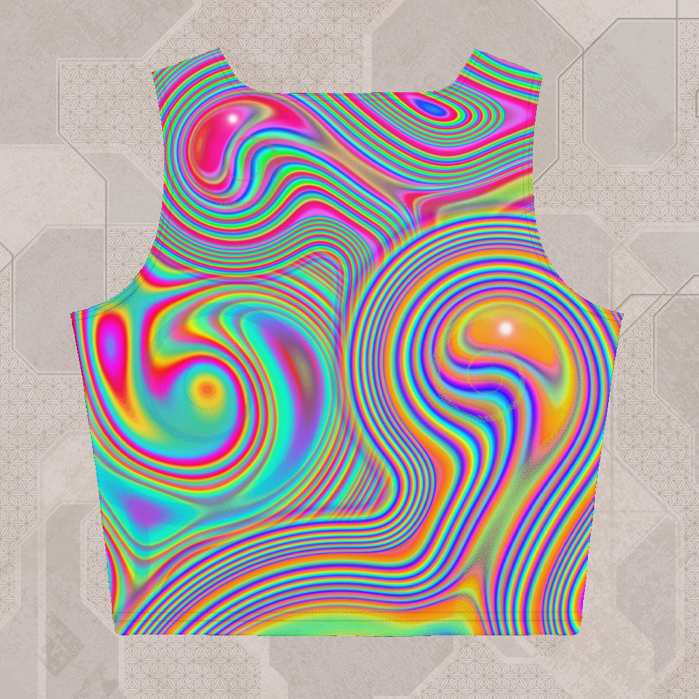 LIQUISYRGIC Psychedelic Street Style Crop Top • Design by Samuel Farrand