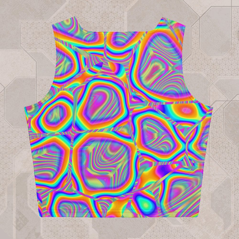 METAMORPHOSIS Psychedelic Street Style Crop Top • Design by Samuel Farrand