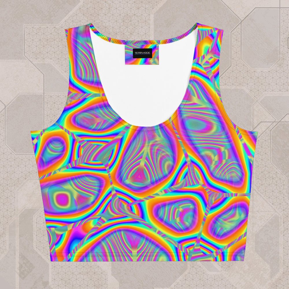METAMORPHOSIS Psychedelic Street Style Crop Top • Design by Samuel Farrand