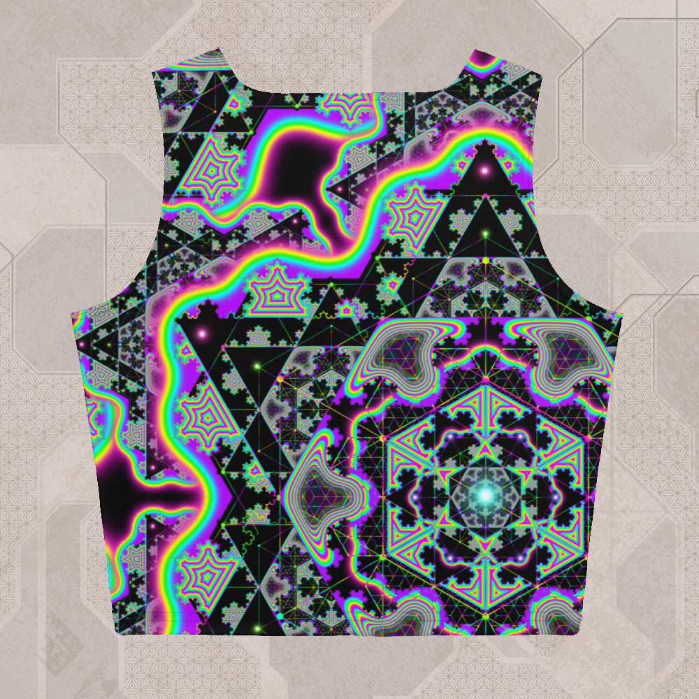 MICROGRAM Psychedelic Street Style Crop Top • Design by Samuel Farrand