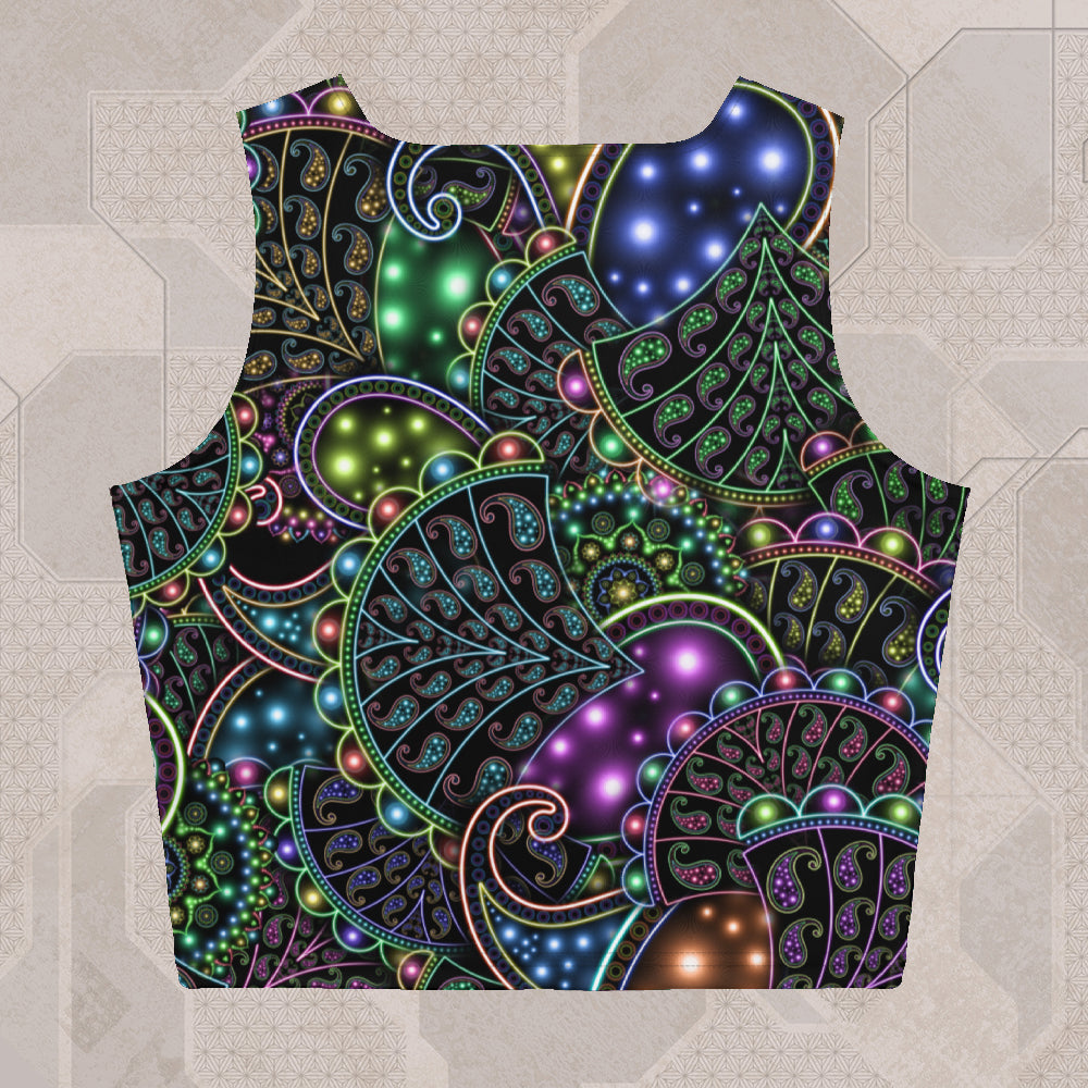NEOPAISLEY Psychedelic Street Style Crop Top • Design by Samuel Farrand