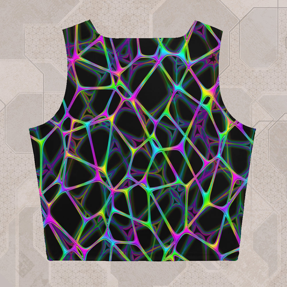 PSYNET Psychedelic Street Style Crop Top • Design by Samuel Farrand