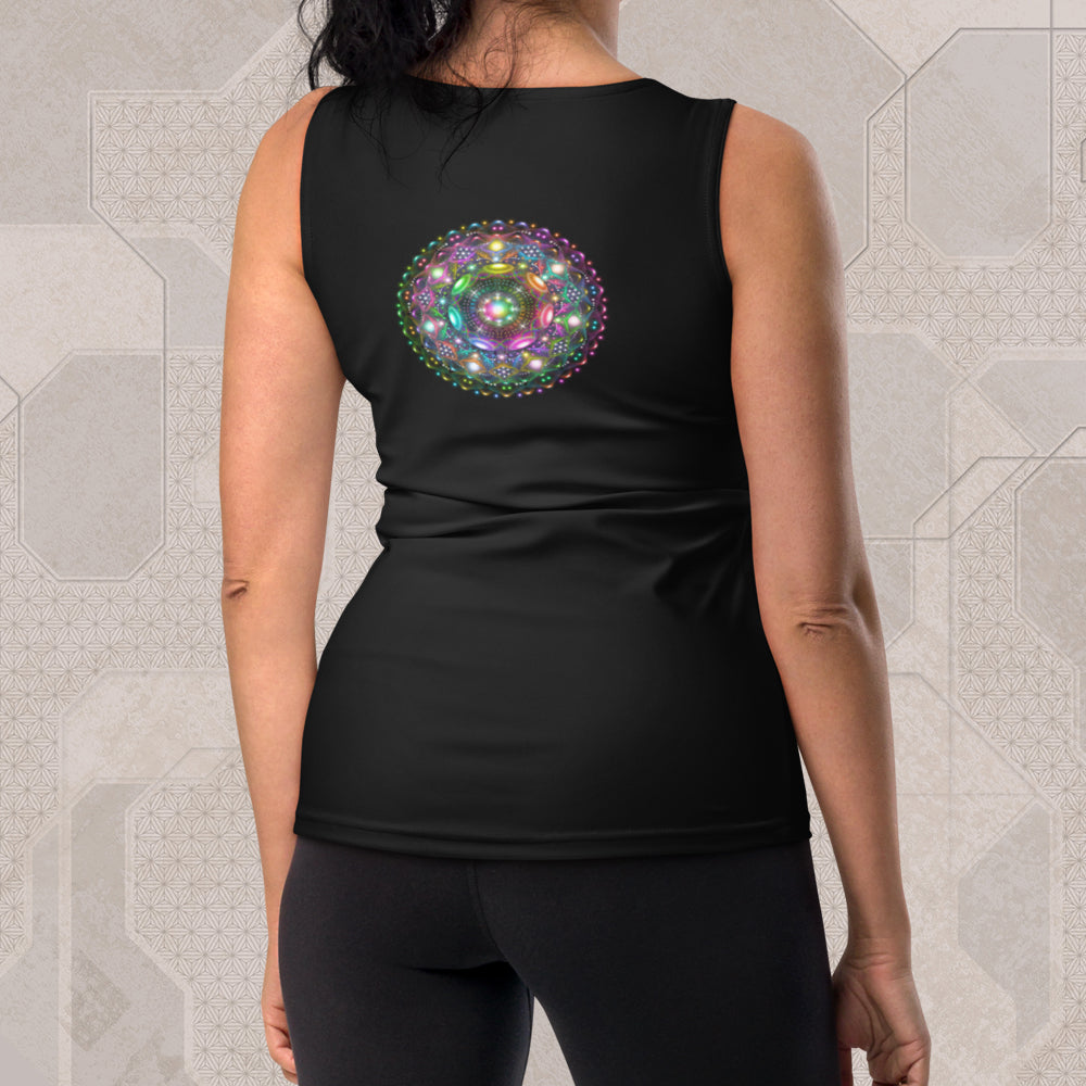 7TH DIMENSION Psychedelic Street Style Graphic Tank Top • Design by Samuel Farrand