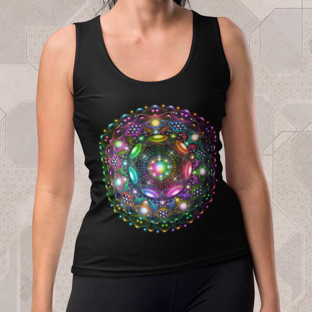 7TH DIMENSION Psychedelic Street Style Graphic Tank Top • Design by Samuel Farrand