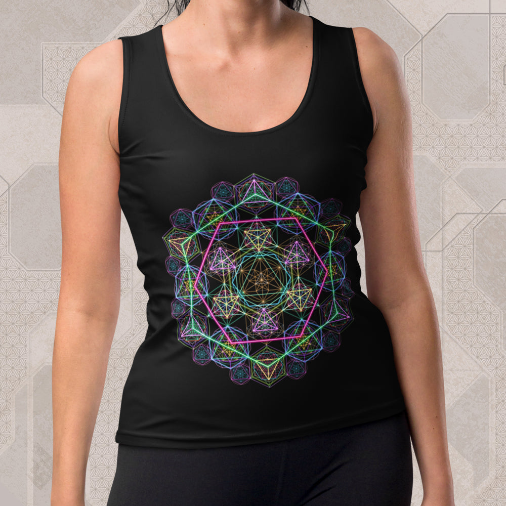 HYPERGEOMETRY Psychedelic Street Style Graphic Tank Top • Design by Samuel Farrand