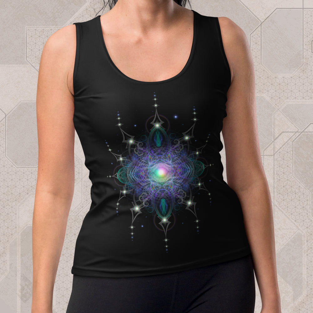 TRANSENTIENCE Psychedelic Street Style Graphic Tank Top • Design by Samuel Farrand