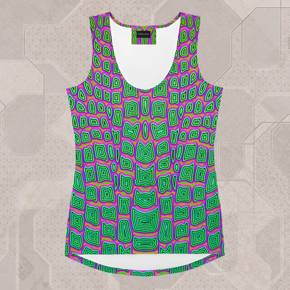 REPTILIAN Psychedelic Street Style Tank Top • Design by Samuel Farrand