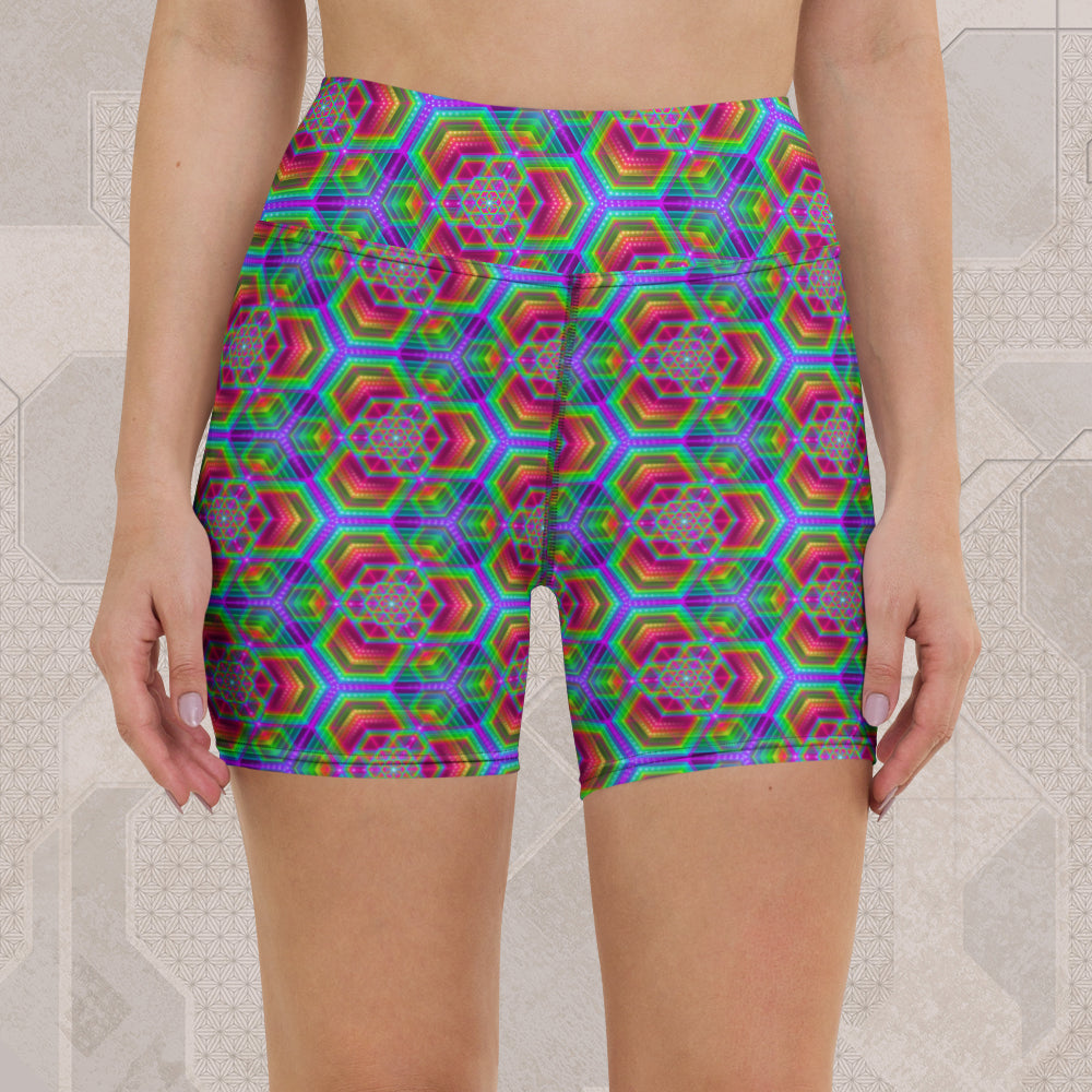 HEXAFUN Psychedelic Street Style Performance Shorts • Design by Samuel Farrand