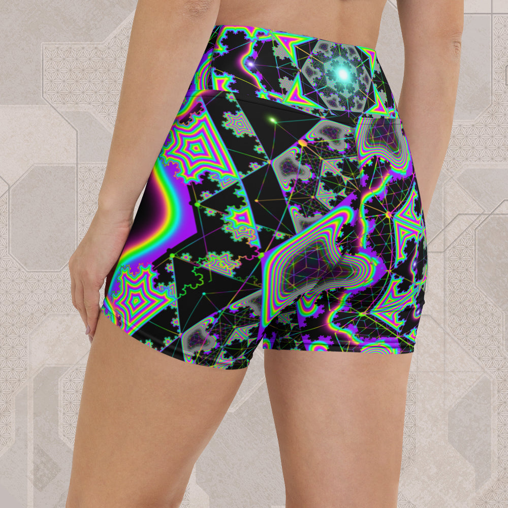 Microgram Psychedelic Streetwear Yoga Shorts