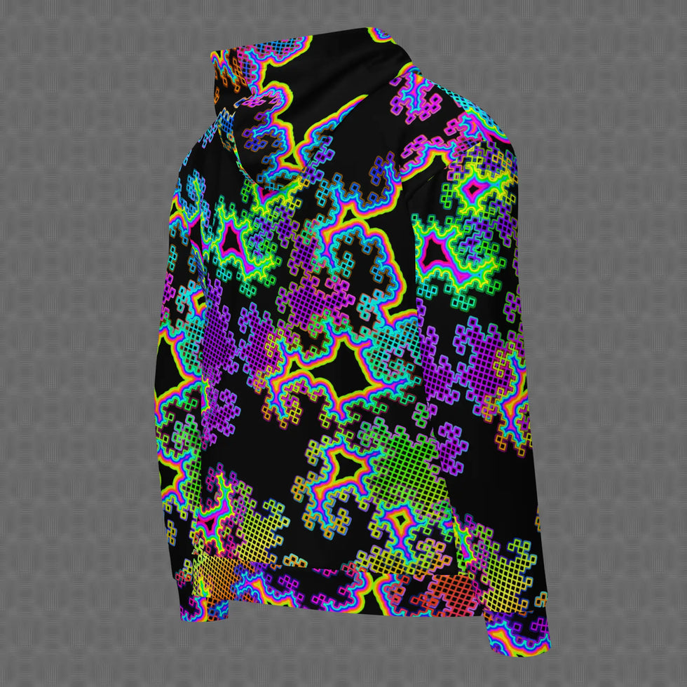 Fractal Dream All-Over Zip Hoodie