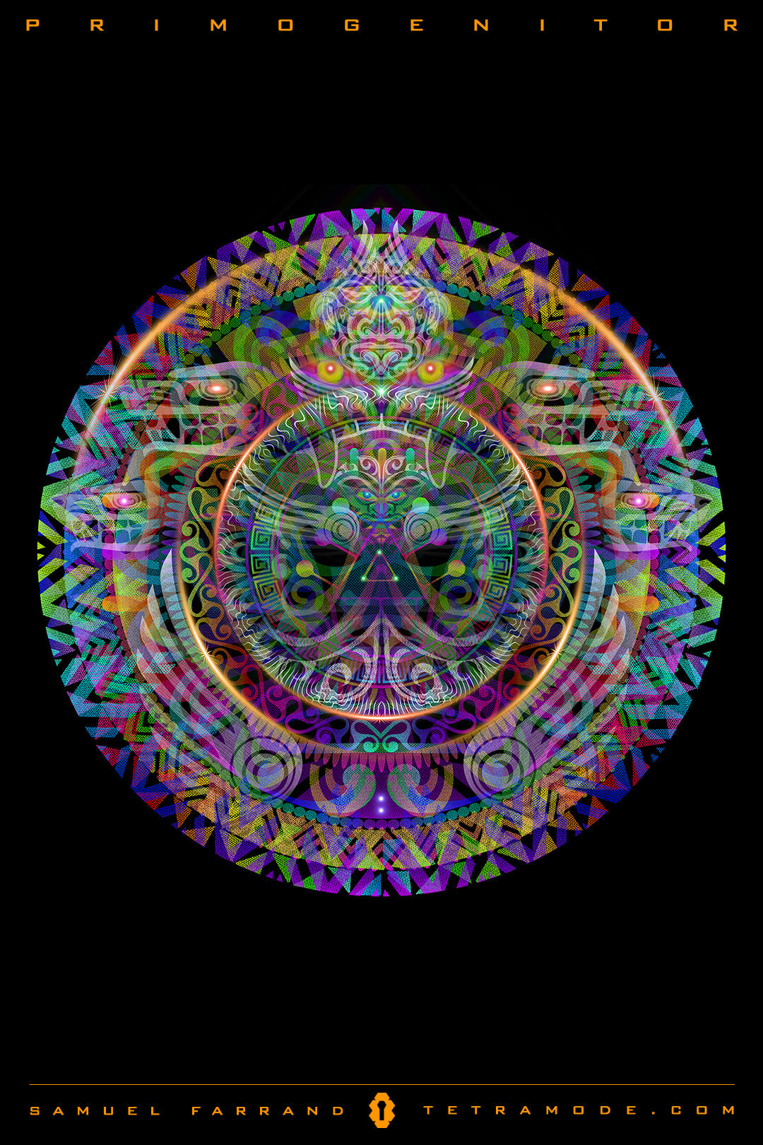 Primogenitor – Visionary Cosmic Origin Art by Samuel Farrand
