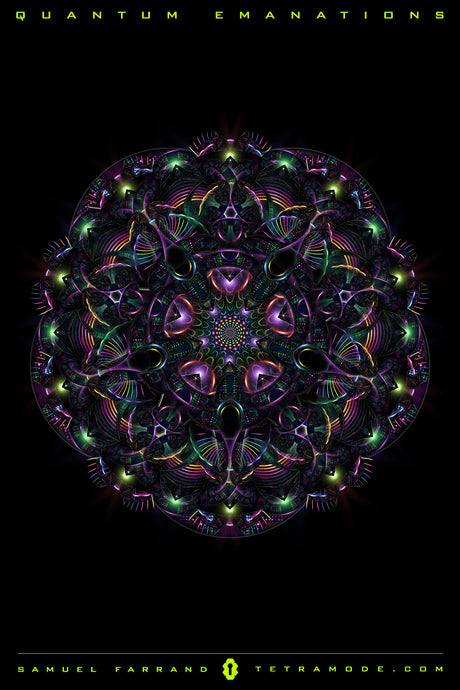 Quantum Emanations – Visionary Mandala by Samuel Farrand