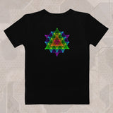 64 STAR TETRAHEDRON Womens Graphic Print T-Shirt