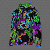 Fractal Dreams | Trippy UV/RGB Reactive Unisex All-Over Festival Hoodie