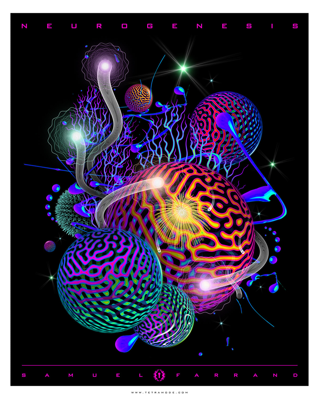 Visionary Art Print (Giclee, Archival Ink) | NEUROGENESIS