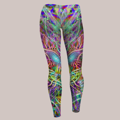 Psychedelic Leggings (UV/RGB, Eco-Friendly) | DRACOMETHYLTRYPTAMINE