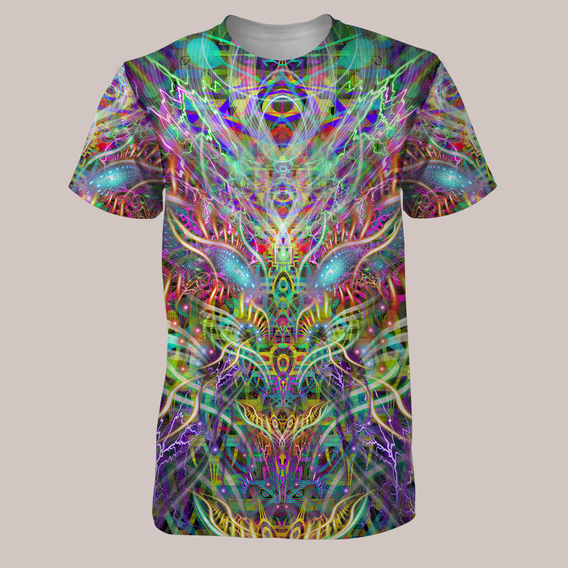 Psychedelic T-Shirt (UV/RGB, Eco-Friendly, Unisex) | DRACOMETHYLTRYPTAMINE