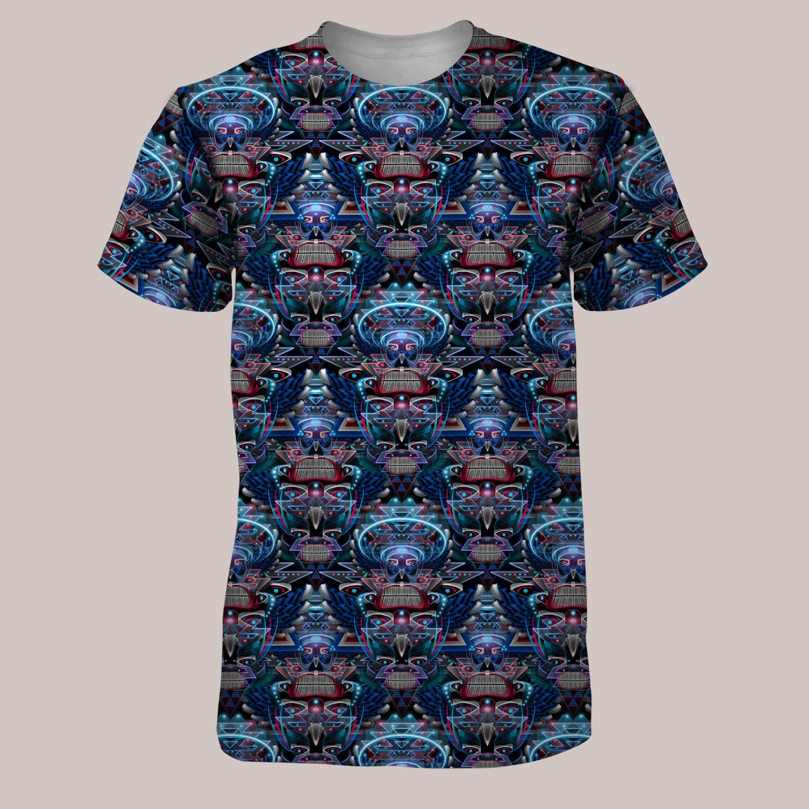 Psychedelic T-Shirt (UV/RGB, Eco-Friendly, Unisex) | PRIMITIVE VOICES