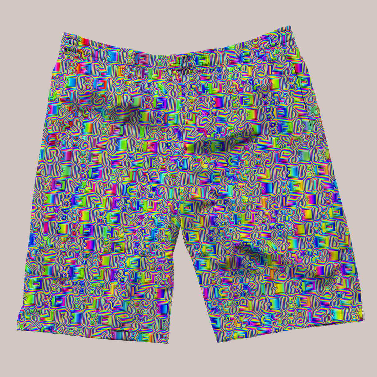 Psychedelic Shorts (UV/RGB, Eco-Friendly) | PSYLISCIOUS [Blue]