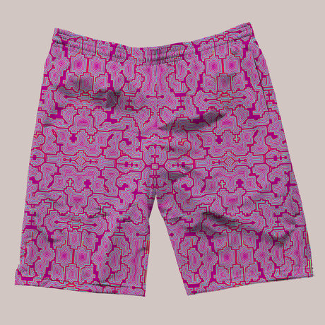 Psychedelic Shorts (UV/RGB, Eco-Friendly) | TECHNO SHAMANIC [11 Colors]