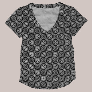 Thumbprint ▽ T-shirt (Full Print)