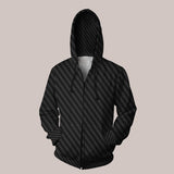 Carbon molecule minimal techno hoodie with futuristic design