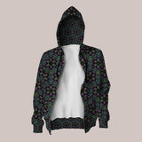 Geometric neon hoodie perfect for festivals and dynamic style lovers