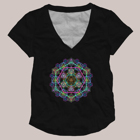 Hyper Geometry ▽ T-shirt (Front Print)