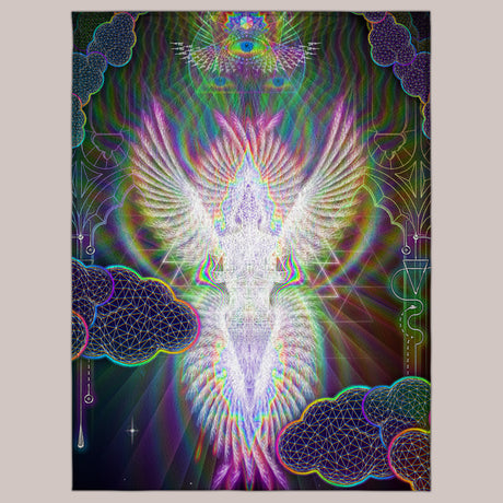 11:11 Visionary Angel Plush Blanket by Samuel Farrand