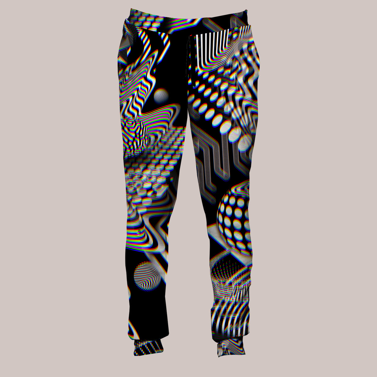 Psychedelic Joggers (UV/RGB, Eco-Friendly, Unisex, Fleece-Lined) | DISSOLUTION