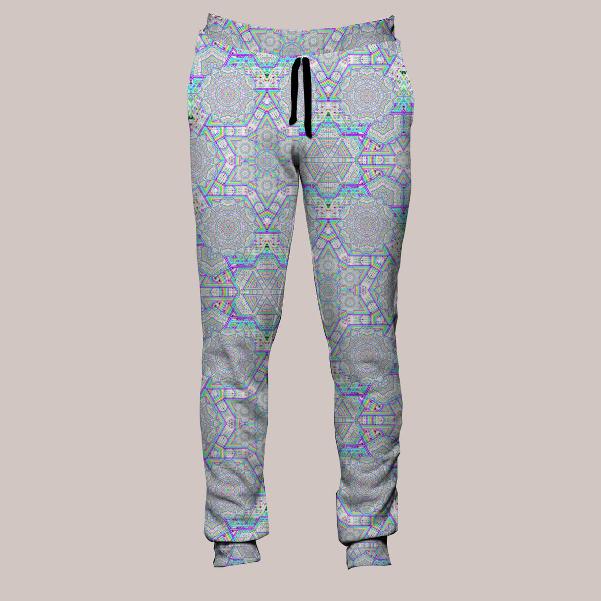 Psychedelic Joggers (UV/RGB, Eco-Friendly, Unisex, Fleece-Lined) | ENON