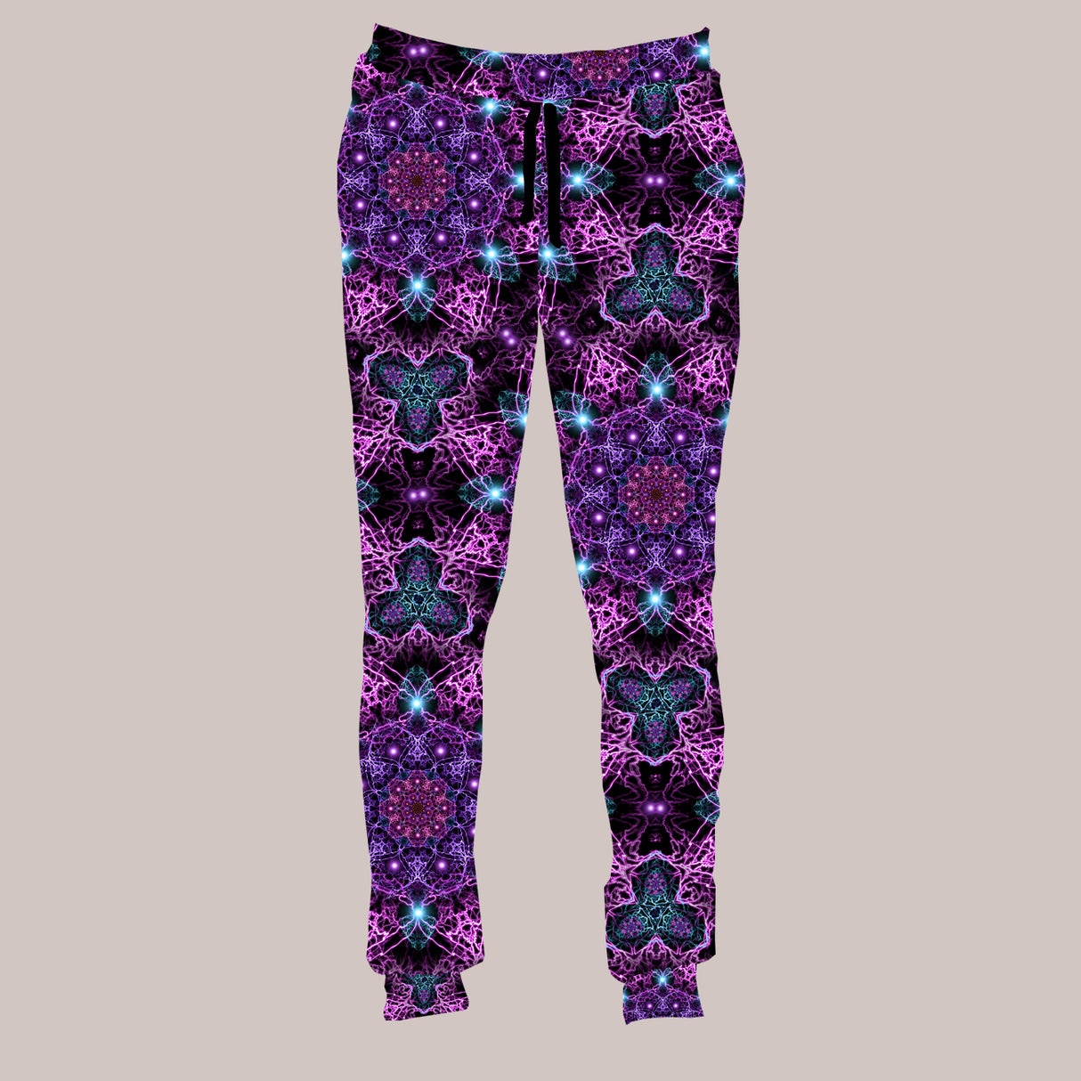 Psychedelic Joggers (UV/RGB, Eco-Friendly, Unisex, Fleece-Lined) | NUCLEUS