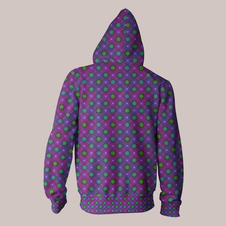 Lumina electric shamanic festival hoodie with psychedelic energy