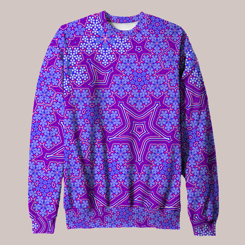 Psychedelic Sweater (UV/RGB, Eco-Friendly, Unisex) | FRACTAL NATION
