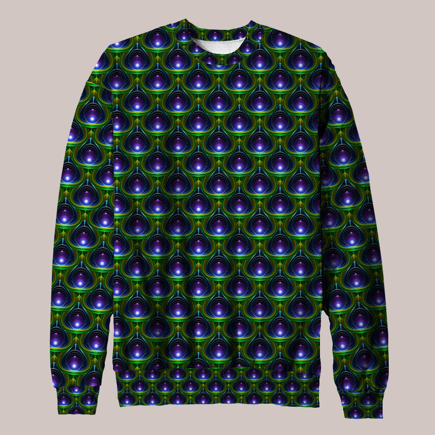 Psychedelic Sweater (UV/RGB, Eco-Friendly, Unisex) | GLISTEN