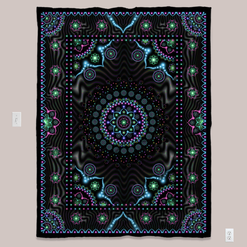 Visionary Art Tapestry (UV/RGB, Eco-Friendly, 4 options) | LUMINDALA