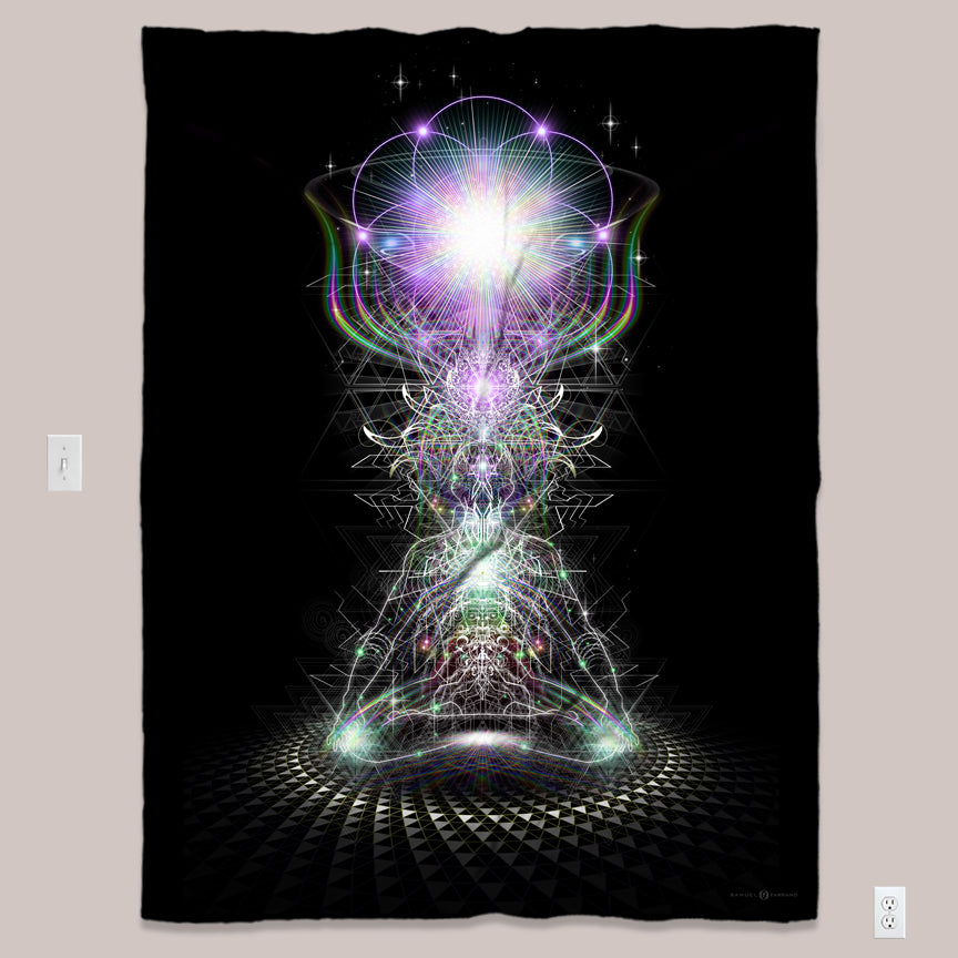 Visionary Art Tapestry (UV/RGB, Eco-Friendly, 4 options) | CROWNING GENESIS