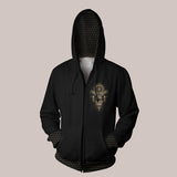Owl Dream Catcher Hoodie with Brown and Black Visionary Art 002