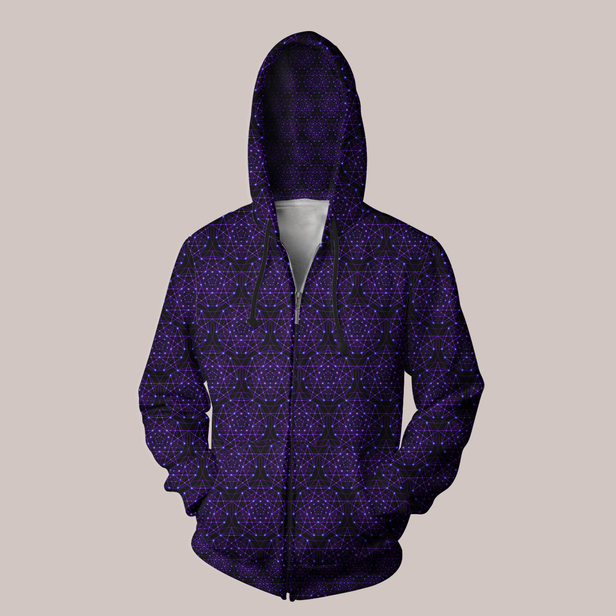 Enchant Trance witch pentacle hoodie with dark aesthetic design