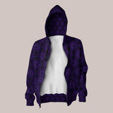 All-over print hoodie featuring striking pentacle pattern