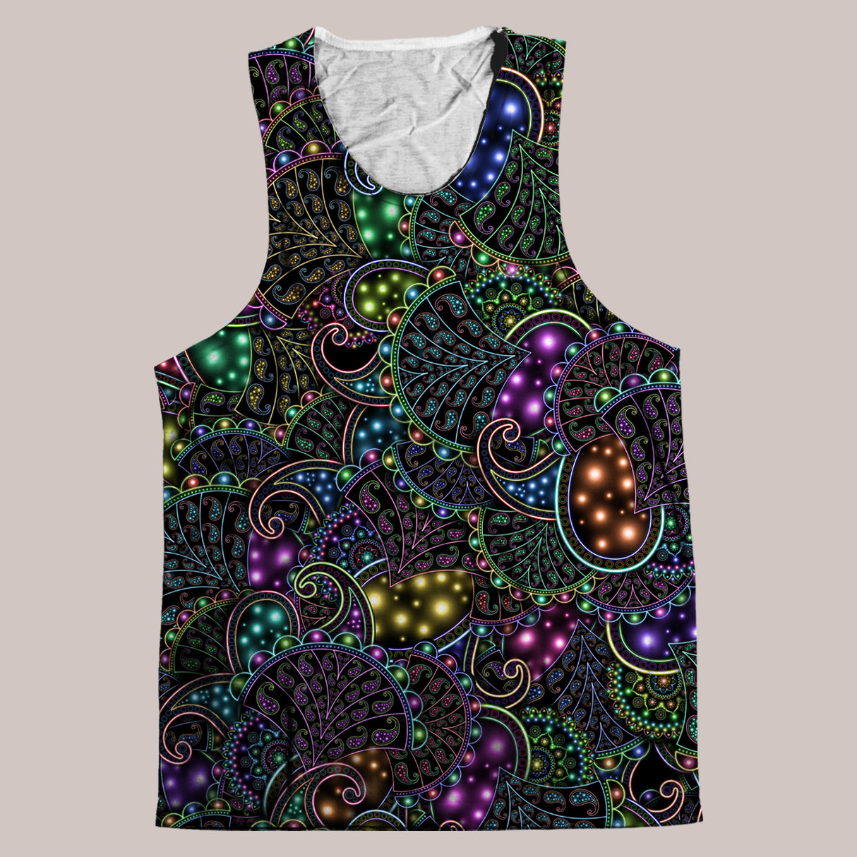 Psychedelic Tank Top (UV/RGB, Eco-Friendly) | NEOPAISLEY
